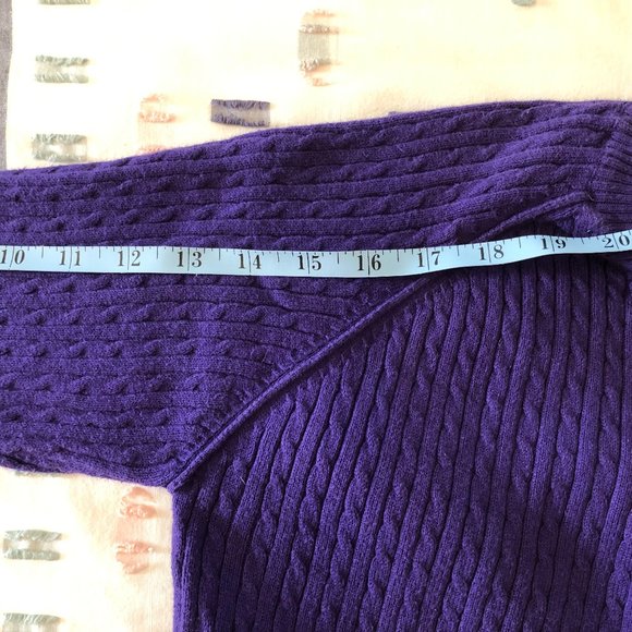 Purple cotton-blend sweater - Picture 10 of 10